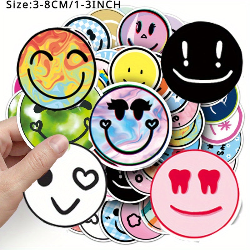 50pcs Joyful Cartoon Waterproof Stickers for Various Surfaces