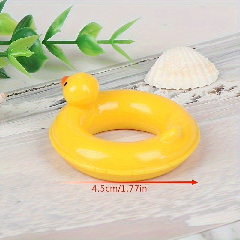 Duck Shaped Mini Swimming Ring for 1:12 Scale Dollhouses