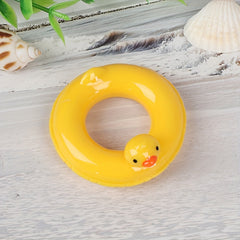 Duck Shaped Mini Swimming Ring for 1:12 Scale Dollhouses