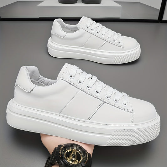Men's Platform Lace-up Sneakers Chunky Skate Shoes