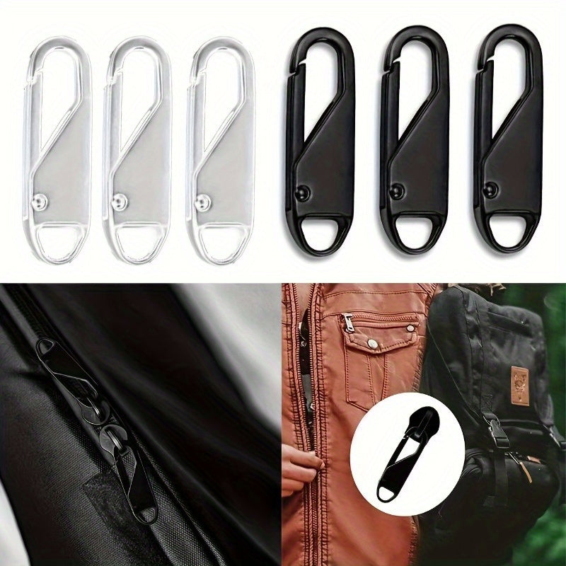 5 Pack Mini Metal Zipper Pulls for DIY Craft Travel Accessory