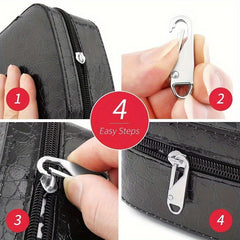 5 Pack Mini Metal Zipper Pulls for DIY Craft Travel Accessory