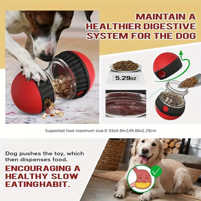 Interactive Slow Feeder Dog Toy Ball Food Dispenser for Educational Play