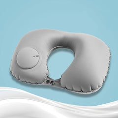 Inflatable U Shaped Pillow for Travel Office Naps & Airplane Comfort