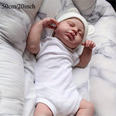 19inch Reborn Baby Girl Doll Light Beige Visible Veins Newborn Alive Toy