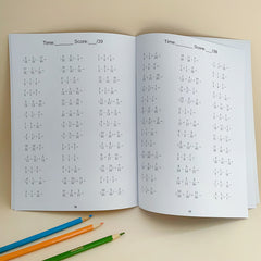 Math Fractions Workbook Addition Subtraction Arithmetic Exercise