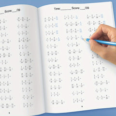 Fractions Addition & Subtraction Workbook Grades 3-6 Fun Math Practice Booklet
