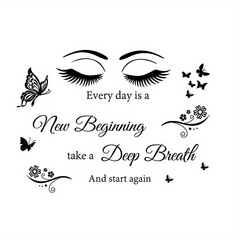 Inspirational Quote Sticker Butterfly Eye Wall Sticker