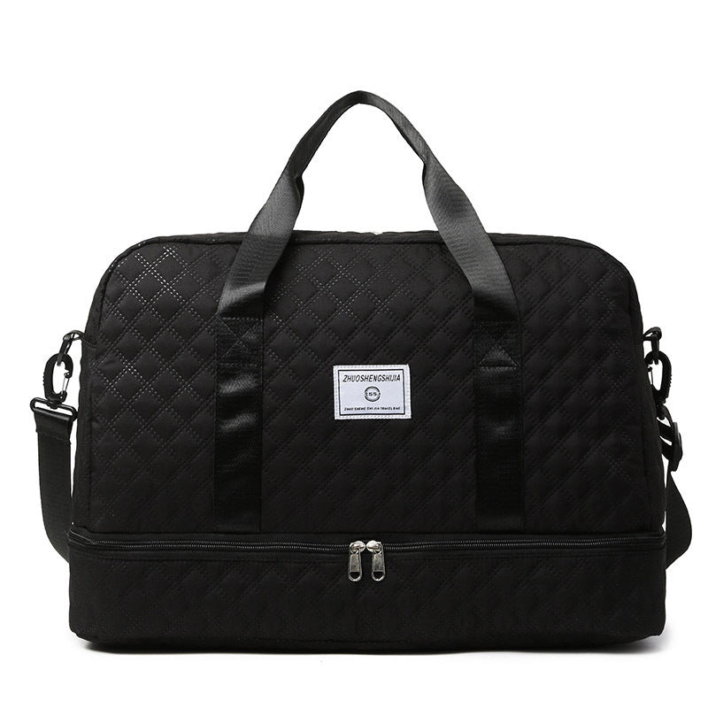 Women's Gym Duffel Bag with Wet Pocket and Shoes Compartment