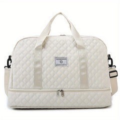 Women's Gym Duffel Bag with Wet Pocket and Shoes Compartment