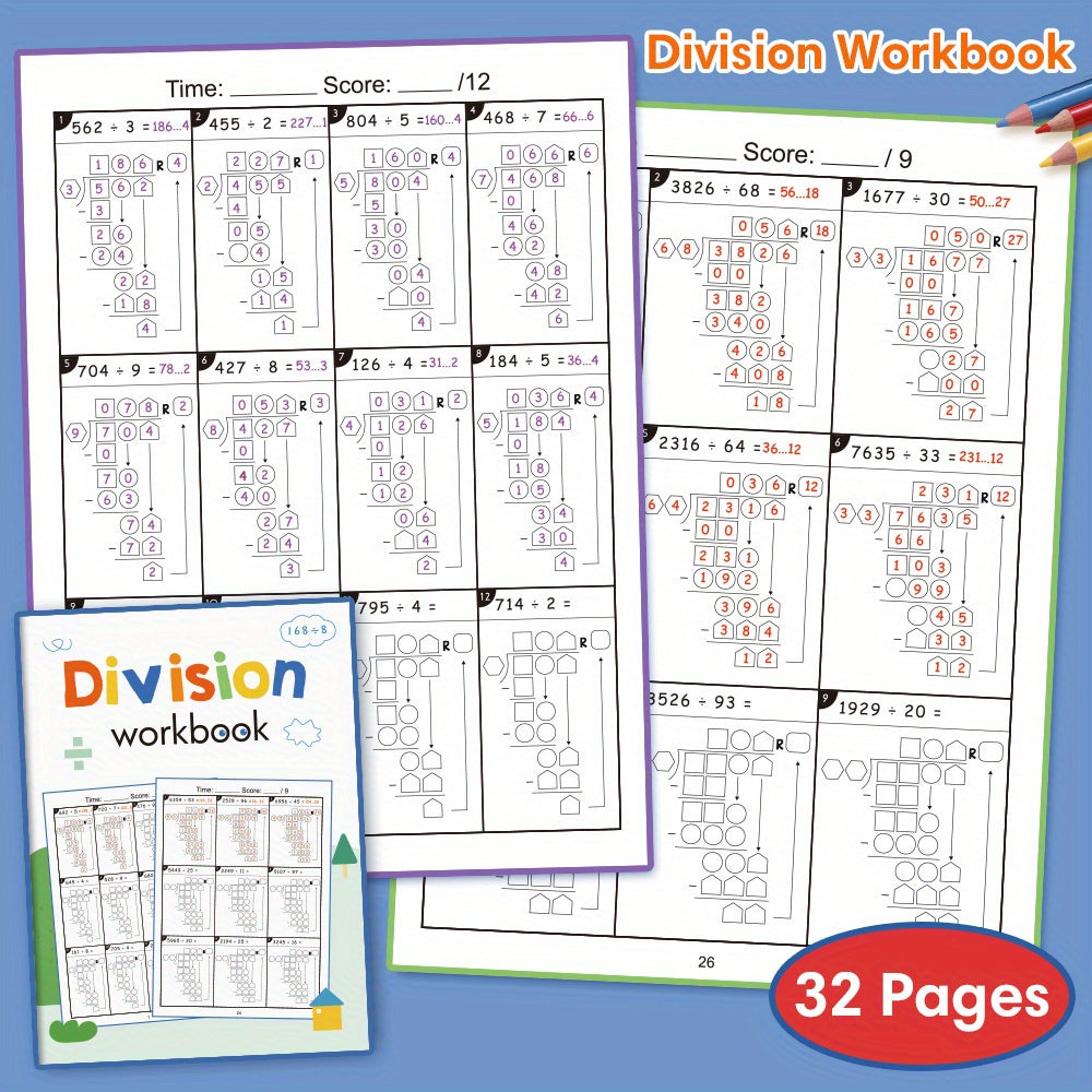 Multiplication & Division Drills Workbook for Kids - Timed Math Tests