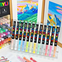 60pcs Odorless Soft Tip Markers with Flexible Brush Tips