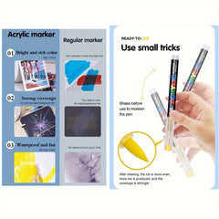 60pcs Odorless Soft Tip Markers with Flexible Brush Tips