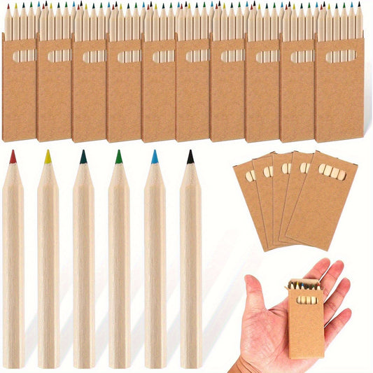 40 Mini Colored Pencils Bulk Pre-Sharpened Portable Coloring Painting Classroom