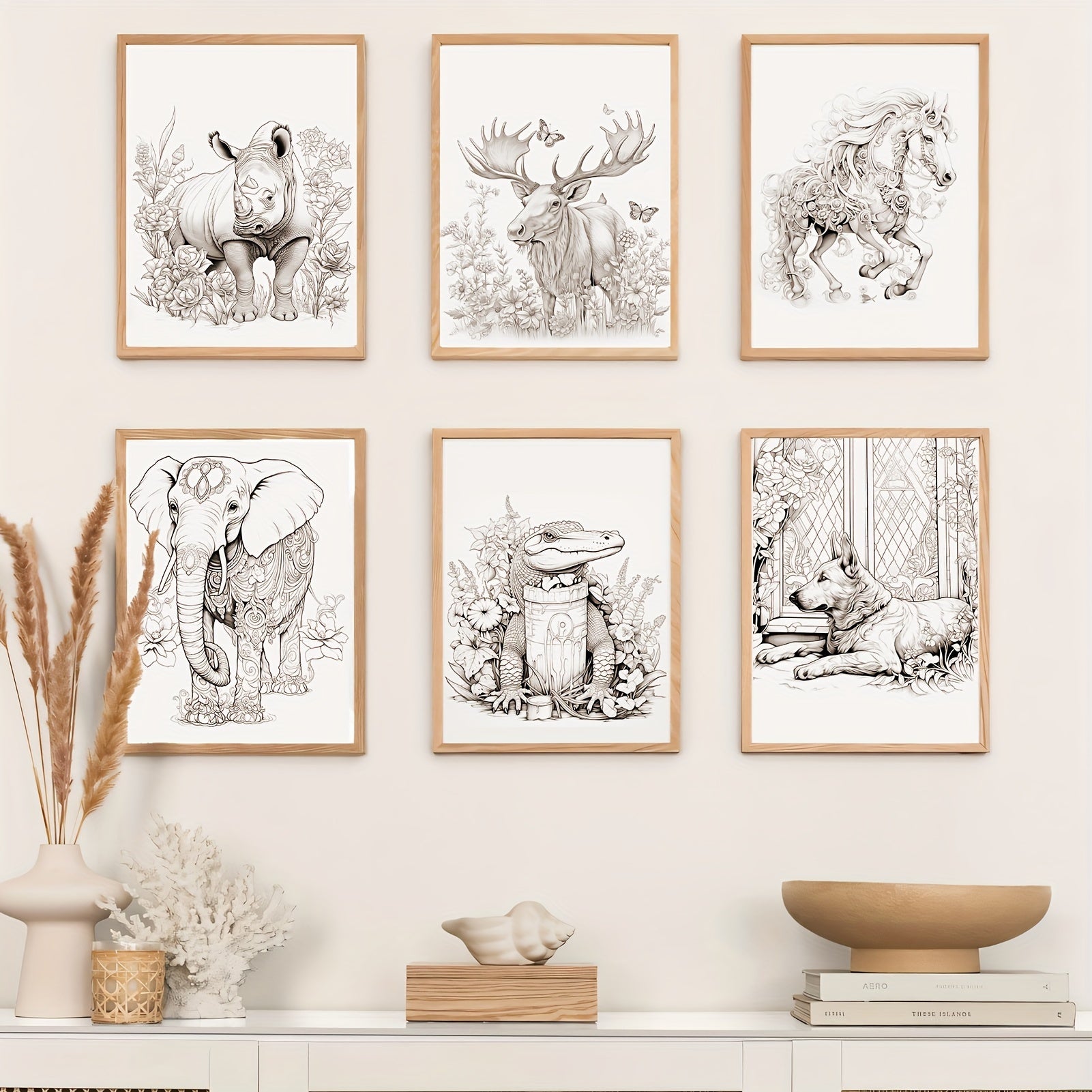 Deluxe Animals Coloring Book for Adults and Teens: 22 Thickened Pages