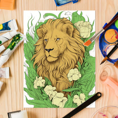 Deluxe Animals Coloring Book for Adults and Teens: 22 Thickened Pages