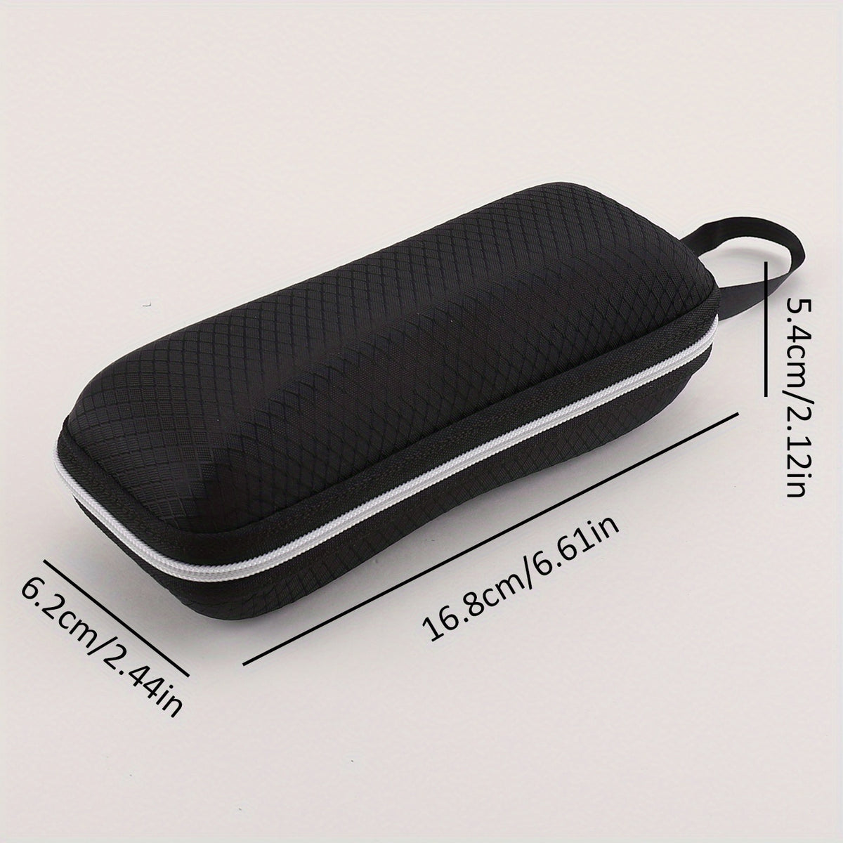 Plaid Pattern Glasses Case Zipper Sunglasses Storage Box