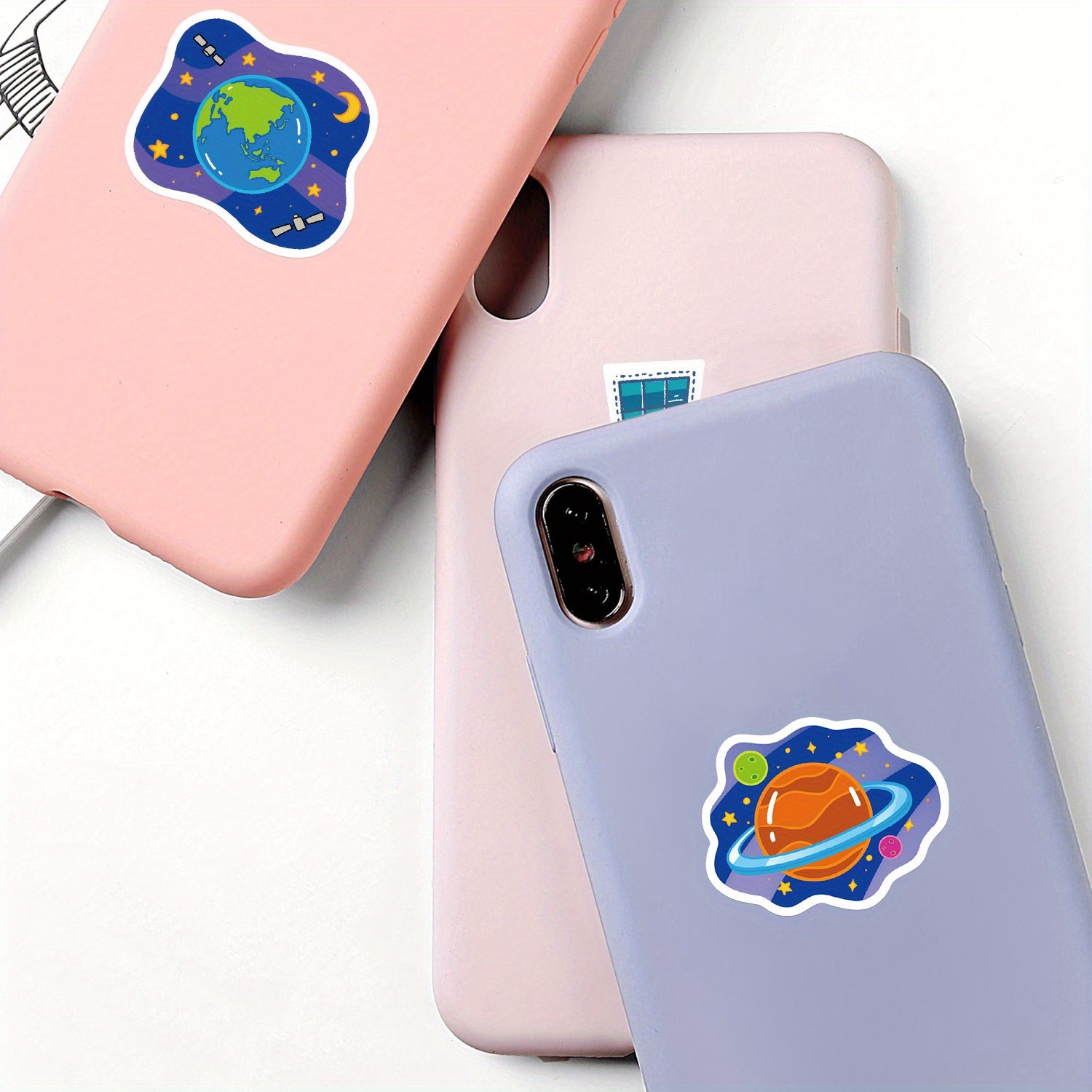 50pcs Space Astronaut Stickers Waterproof for Laptops Water Bottles & More