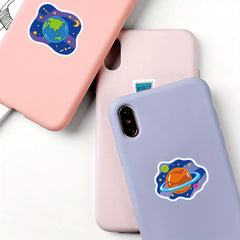 50pcs Space Astronaut Stickers Waterproof for Laptops Water Bottles & More