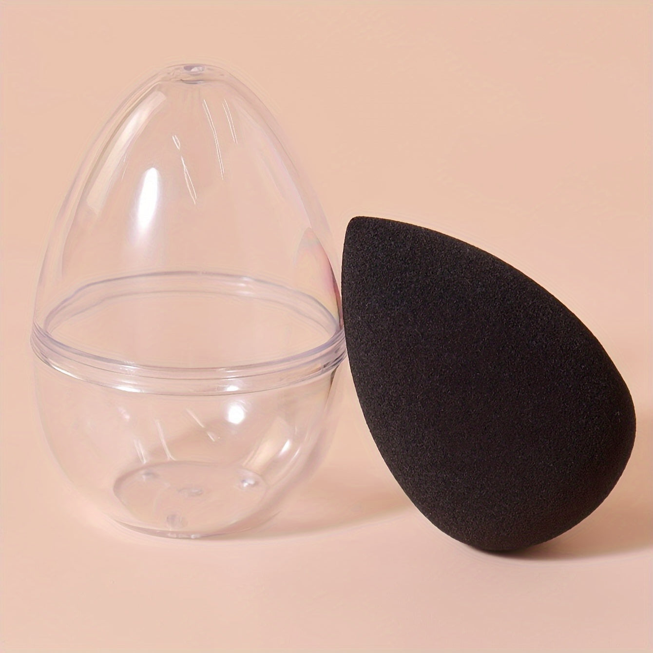 Makeup Sponge w/ Storage Box Wet & Dry Beauty Blender PU Material