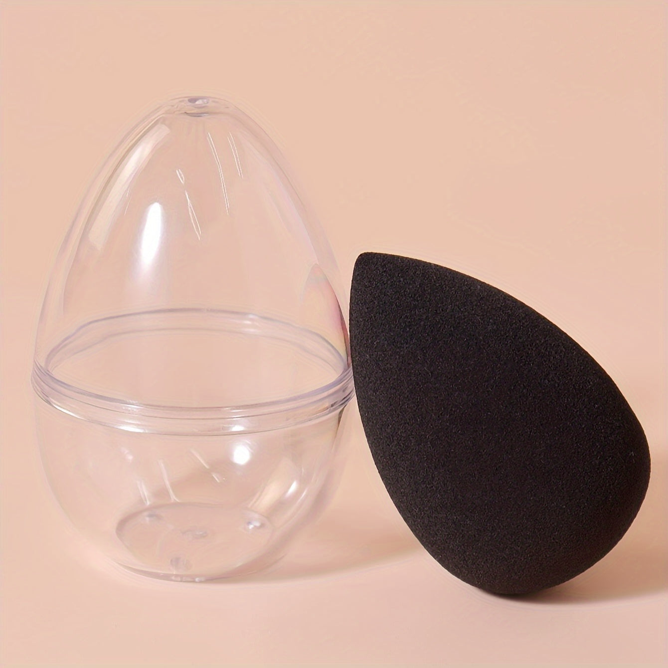 Makeup Sponge w/ Storage Box Wet & Dry Beauty Blender PU Material