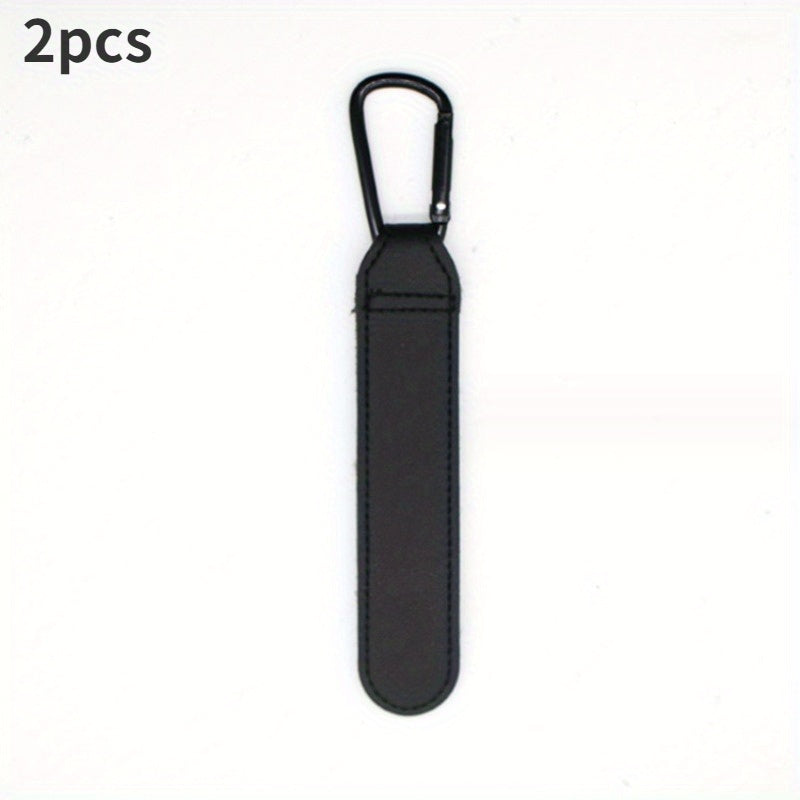 2pcs PU Leather Stroller Hooks 360 Rotatable Pram Organizer Brown Gray Pink