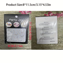 Self Adhesive Rhinestone Face Gems Glitter Crystal Stickers for Music Festivals