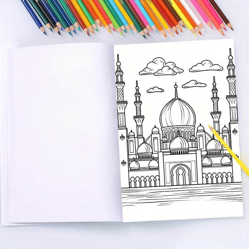 Relaxing Landscape Coloring Book 22 Pages Thick Paper Perfect Gift