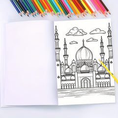 Relaxing Landscape Coloring Book 22 Pages Thick Paper Perfect Gift
