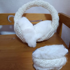 Women's Plush Ear Warmers with Faux Fur Lining Winter Headband