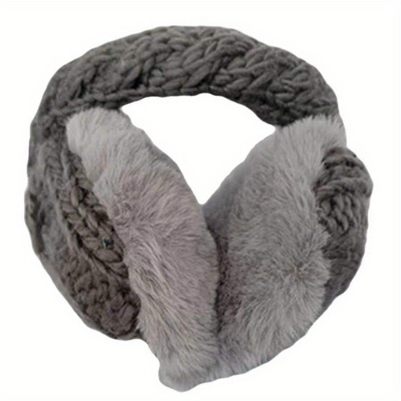 Women's Plush Ear Warmers with Faux Fur Lining Winter Headband