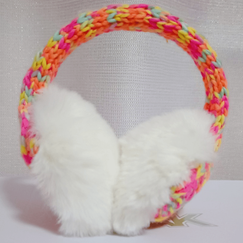 Women's Plush Ear Warmers with Faux Fur Lining Winter Headband
