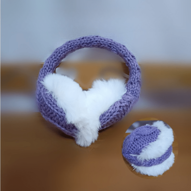Women's Plush Ear Warmers with Faux Fur Lining Winter Headband