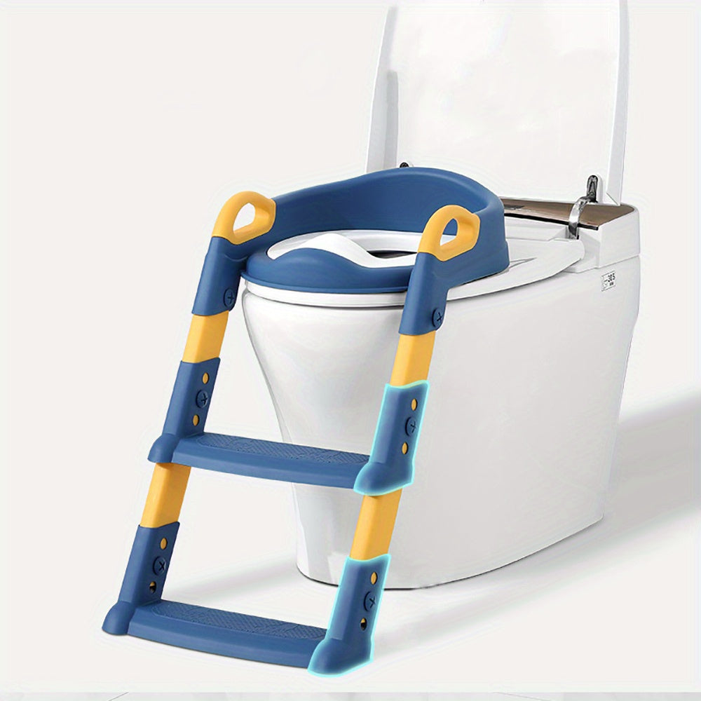 Child Toilet Seat Frame with Foldable Ladder