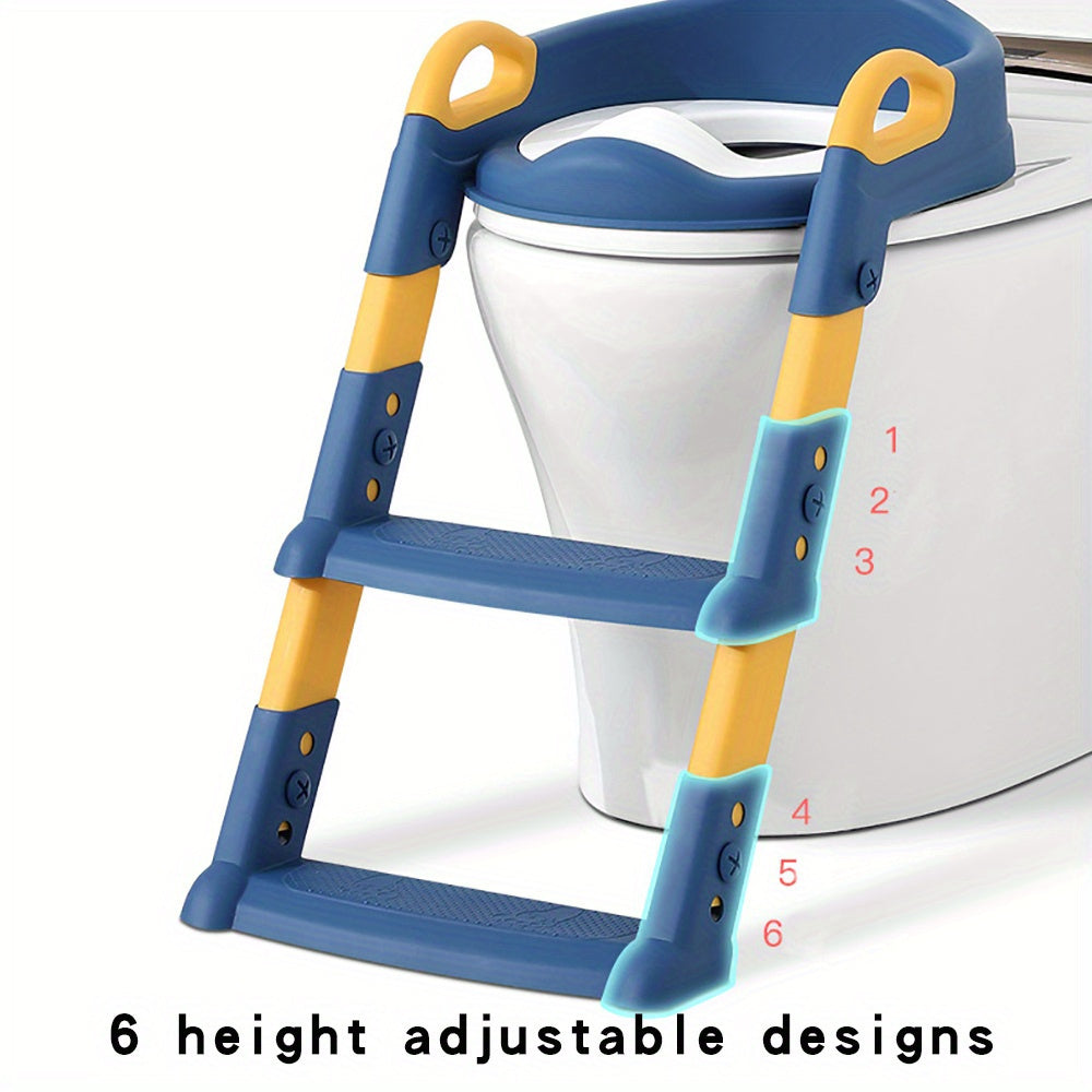 Child Toilet Seat Frame with Foldable Ladder