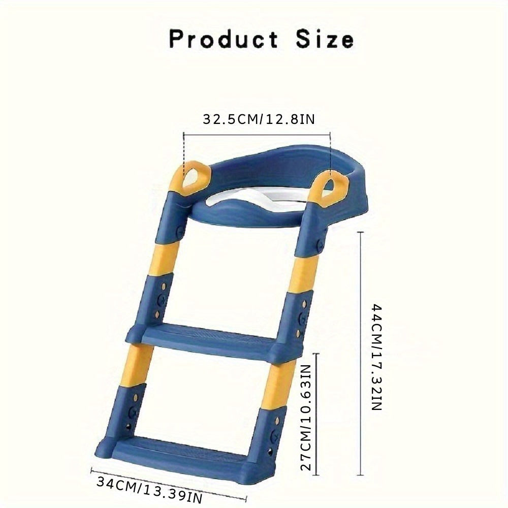 Child Toilet Seat Frame with Foldable Ladder