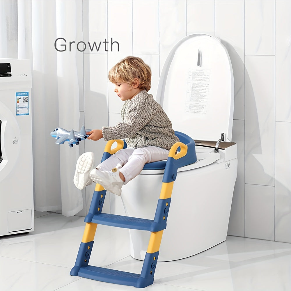 Child Toilet Seat Frame with Foldable Ladder