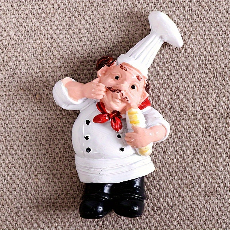 Chef Cartoon 3D Fridge Magnet Food Themed Kitchen Decor