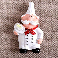 Chef Cartoon 3D Fridge Magnet Food Themed Kitchen Decor