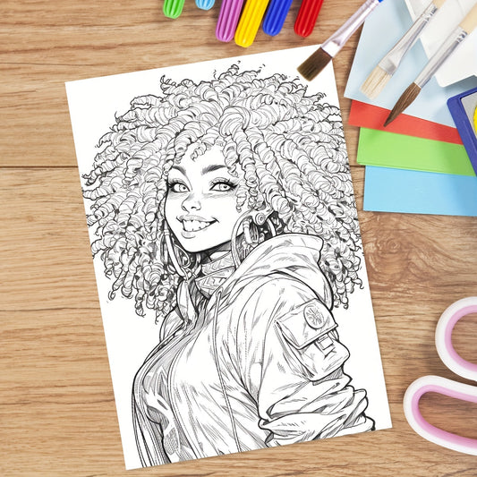 Deluxe Charming Coloring Book - 22 Page Art Therapy Workbook