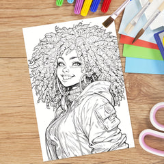 Deluxe Charming Coloring Book - 22 Page Art Therapy Workbook