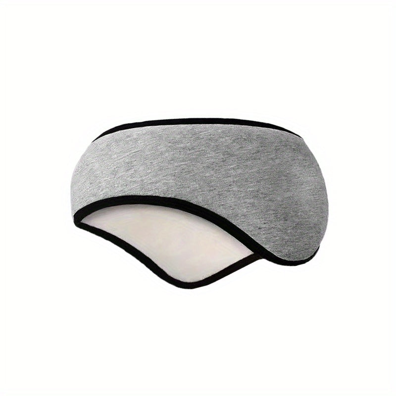 Women's Winter Windproof Ear Warmer Headband Gray Polyester Ear Muffs