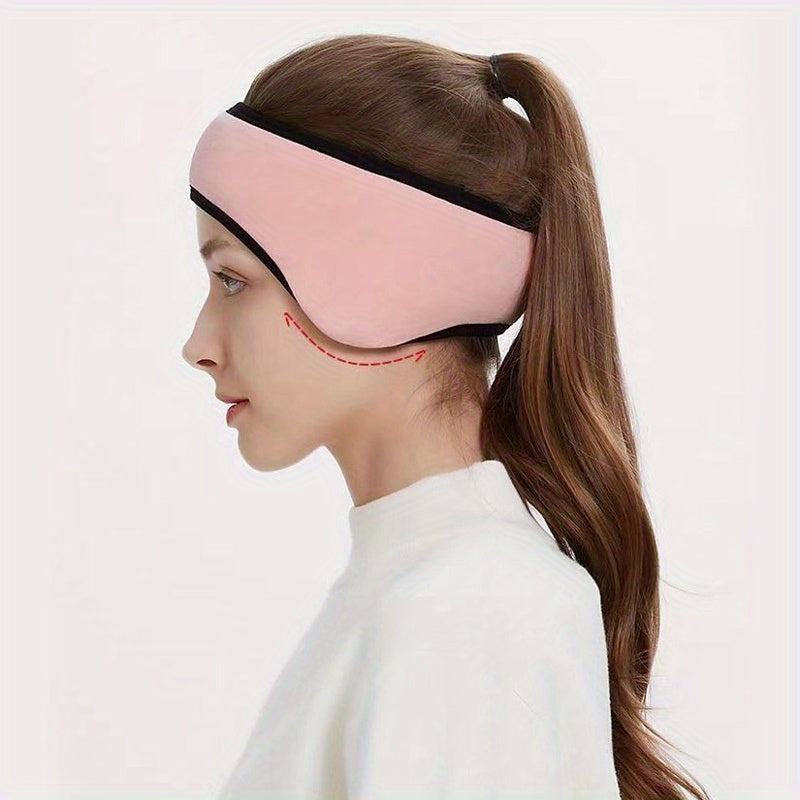 Women's Winter Windproof Ear Warmer Headband Gray Polyester Ear Muffs