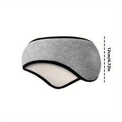 Women's Winter Windproof Ear Warmer Headband Gray Polyester Ear Muffs