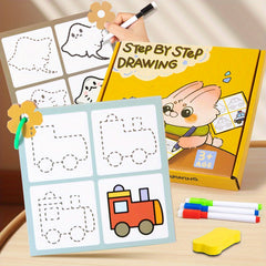 Magic Drawing Practice Book for Kids Ages 3-6
