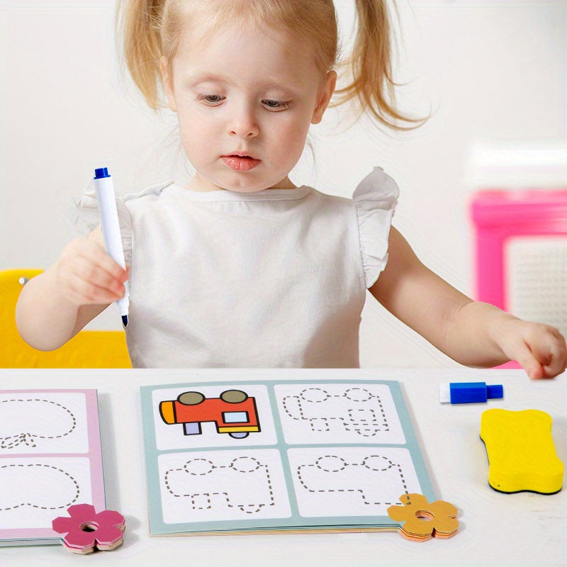 Magic Drawing Practice Book for Kids Ages 3-6