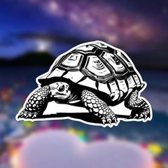 Turtle Pattern Vinyl Sticker Matte Finish Self Adhesive