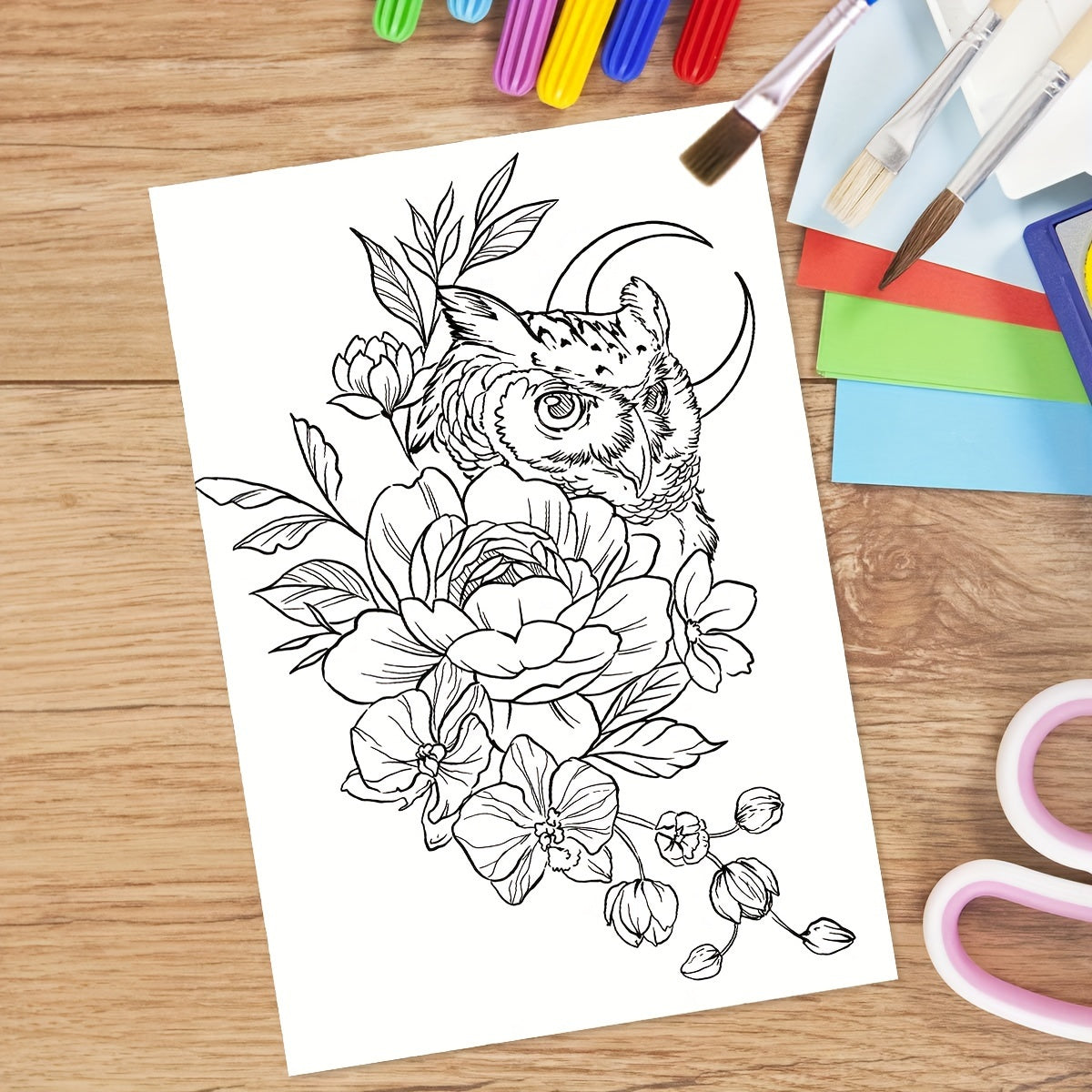 Deluxe Butterfly Tattoo Coloring Book for Teens & Adults