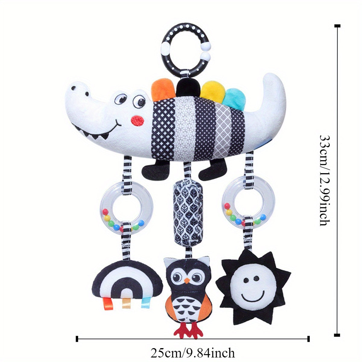Crocodile Baby Stroller Toy with Hanging Toys