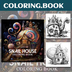 Deluxe Magic Snail House Coloring Book - Relax Art for Teens & Adults